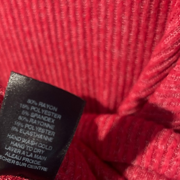 Anthropologie Amadi Cowl Neck Ribbed Poncho  Sweater Heather Medium Pink M - Picture 8 of 8